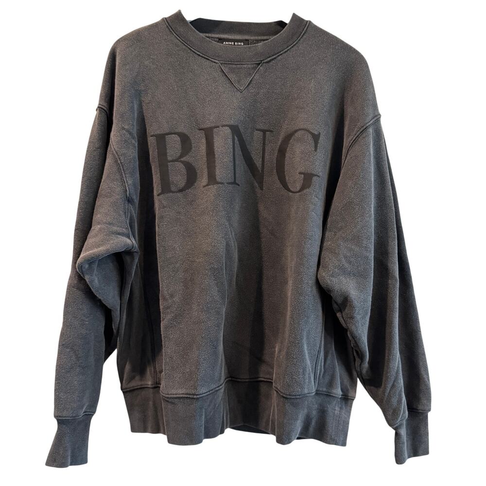 Anine Bing Sweatshirt Faded Black